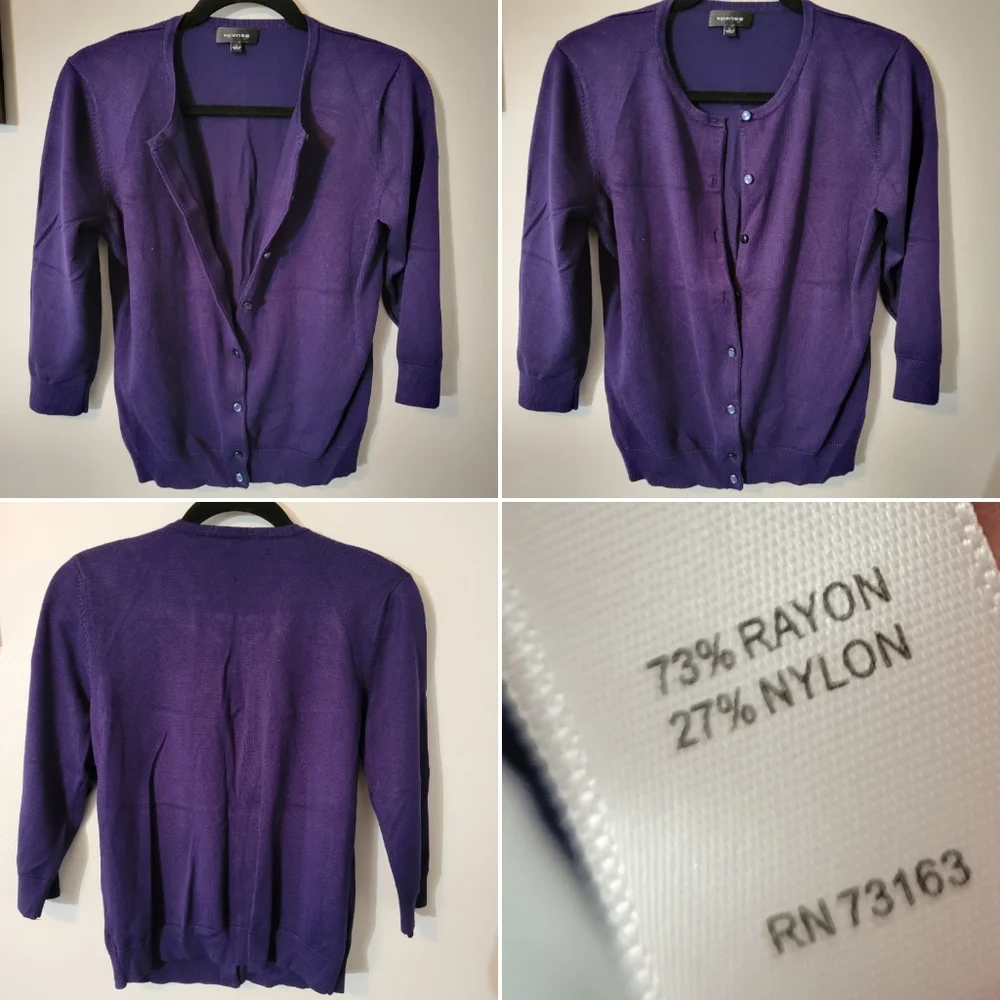 Isaac mizrahi live v neck cardigan, xs. Euc